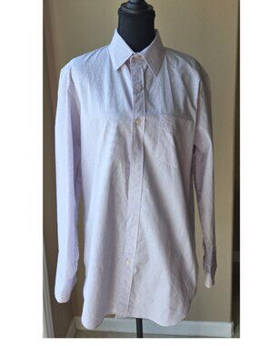 J. Crew Men’s Button-Down Shirt Pink Micro Check Long Sleeve Size 15 -15½ collar